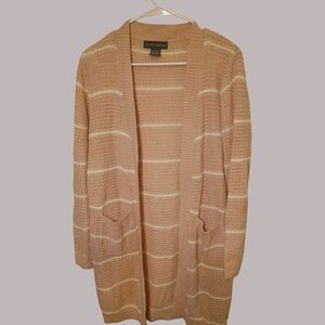 Casual Corner Women's Tan Cardigan Sweater